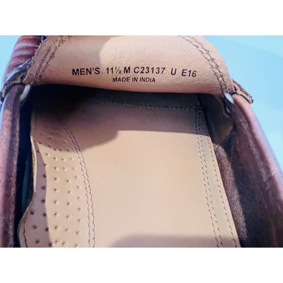 Cole Haan Leather Loafers Lug Sole Penny Casual Comfort Brown Mens Size - Picture 7 of 7